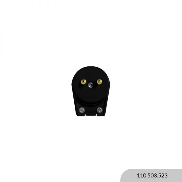 FICHA 2P 90º 10A 130/250V REDONDA