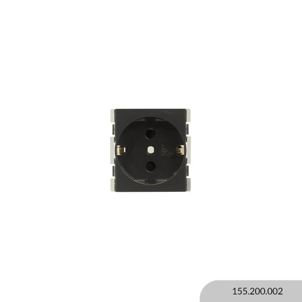 MÓDULO ATENEA SCHUKO 2P+T C/SEGURO 16A