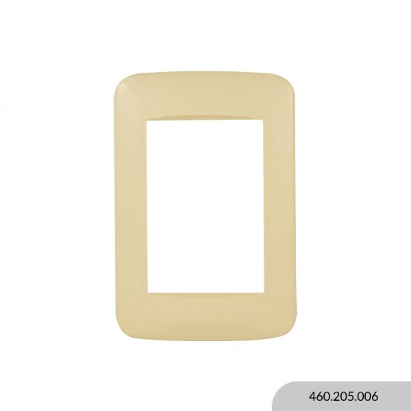 PLAQUETA REGGIO C/BAST. 3 MÓDULOS