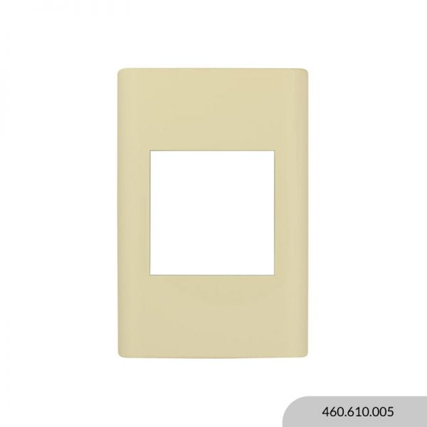 PLAQUETA REGGIO UP C/BAST. 1 MÓDULO DOBLE