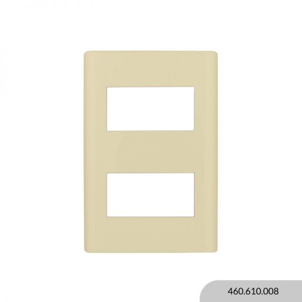 PLAQUETA REGGIO UP C/BAST. 2 MÓDULOS