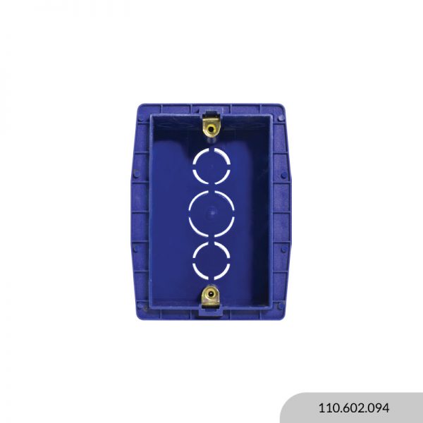 CAJA LLANA 3 MOD AUTORROSCANTE C/GRAMPA AZUL