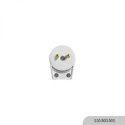 FICHA 2P 90º 10A 130/250V REDONDA